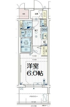 エステムコート難波サウスプレイスⅧハイドの物件間取画像